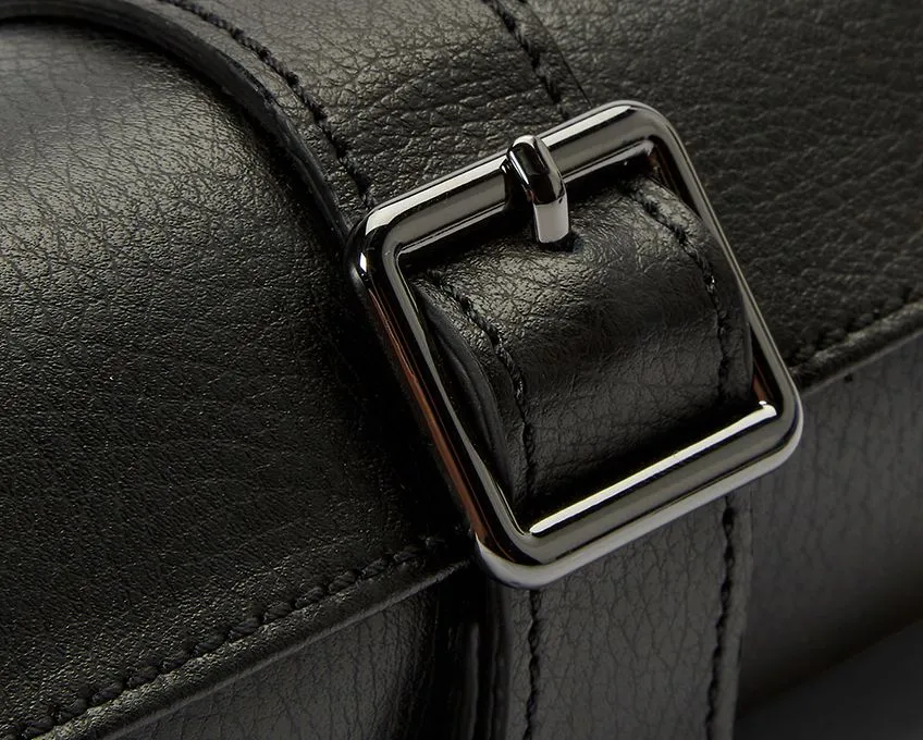 British Racing Triple Watch Roll - Black
