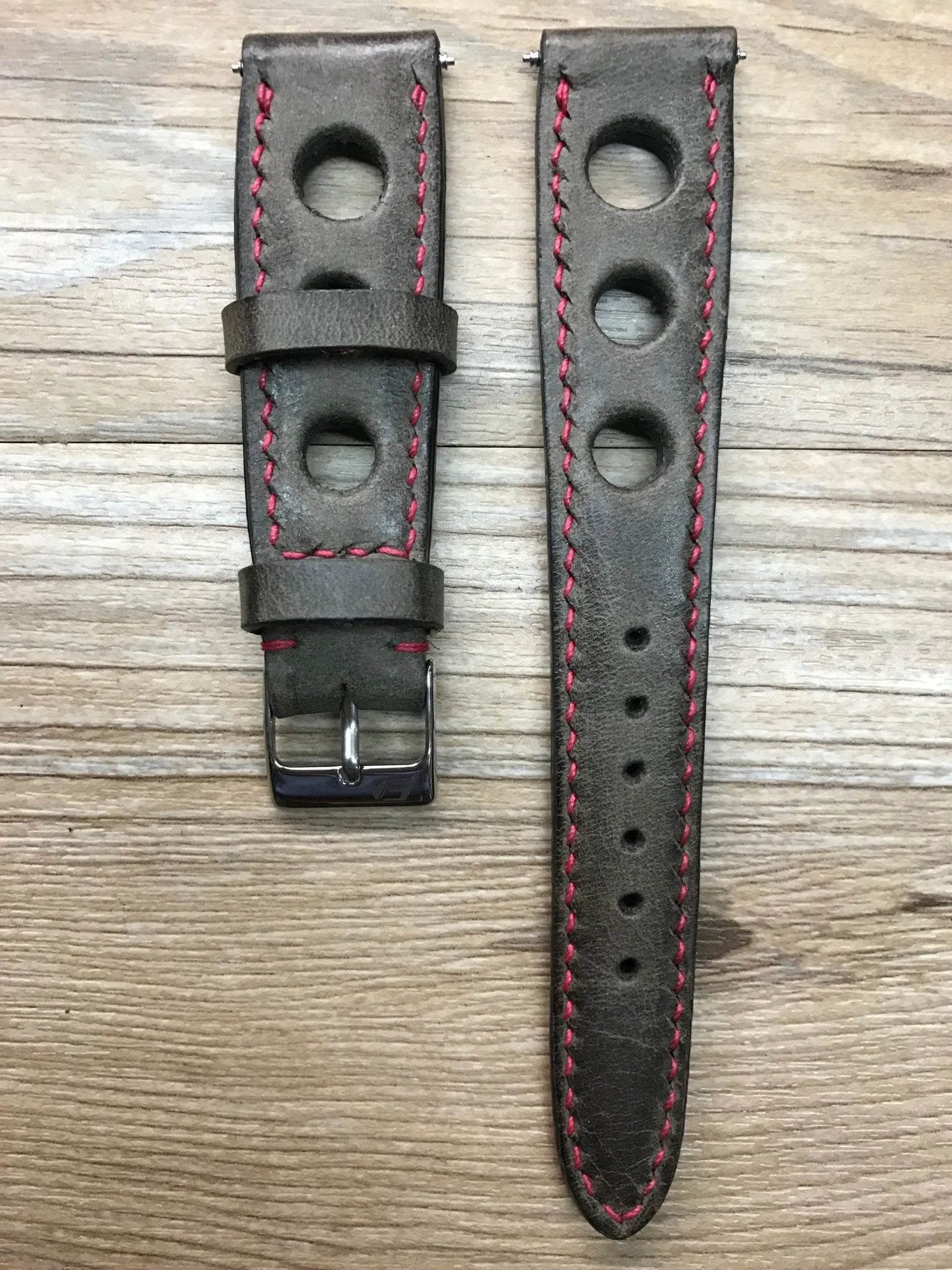 Brown Rally Watch Straps, Racing Watch Band, Leather watch strap, 18mm 19 20mm watch straps, FREE SHIPPING