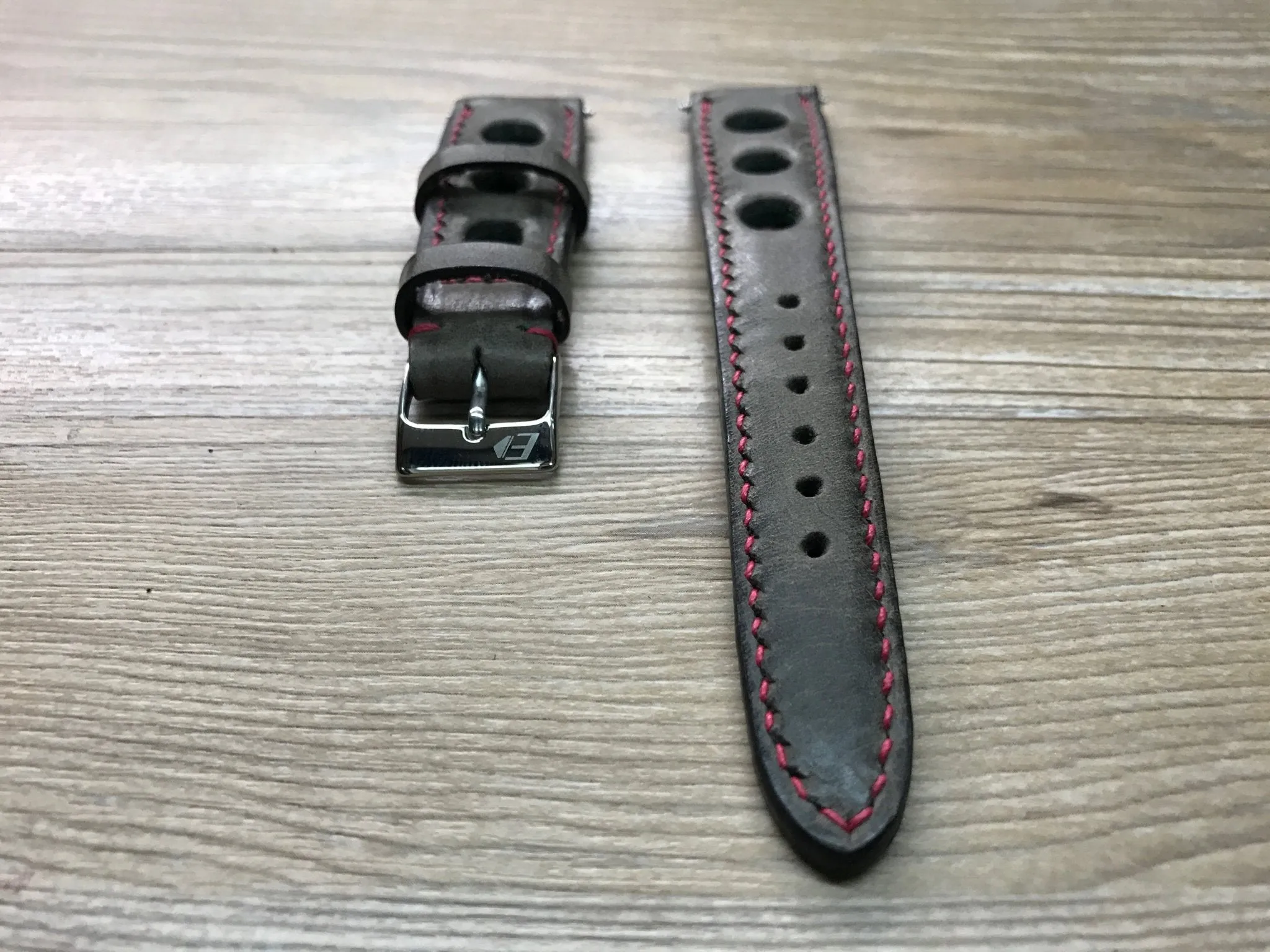 Brown Rally Watch Straps, Racing Watch Band, Leather watch strap, 18mm 19 20mm watch straps, FREE SHIPPING