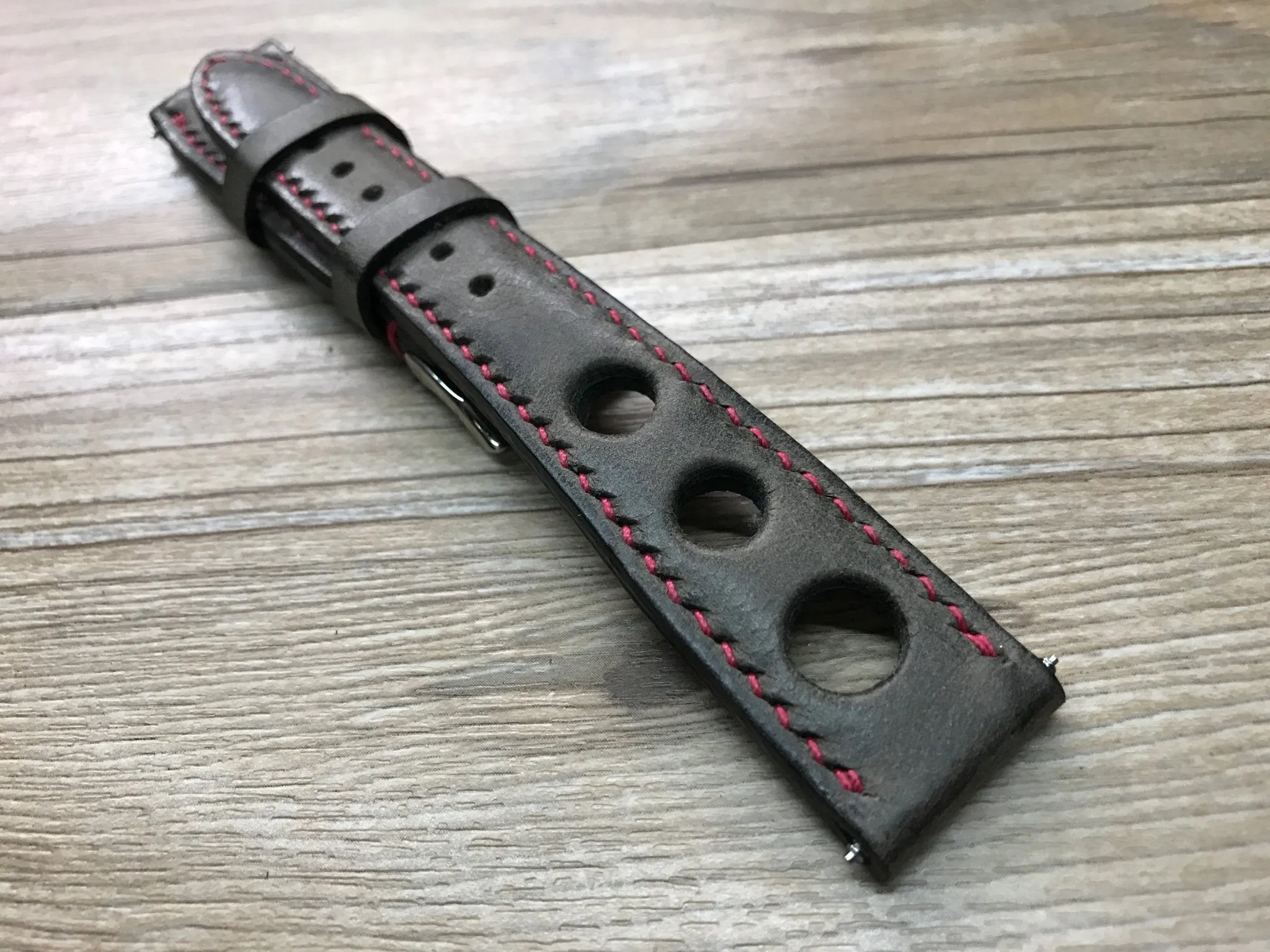 Brown Rally Watch Straps, Racing Watch Band, Leather watch strap, 18mm 19 20mm watch straps, FREE SHIPPING