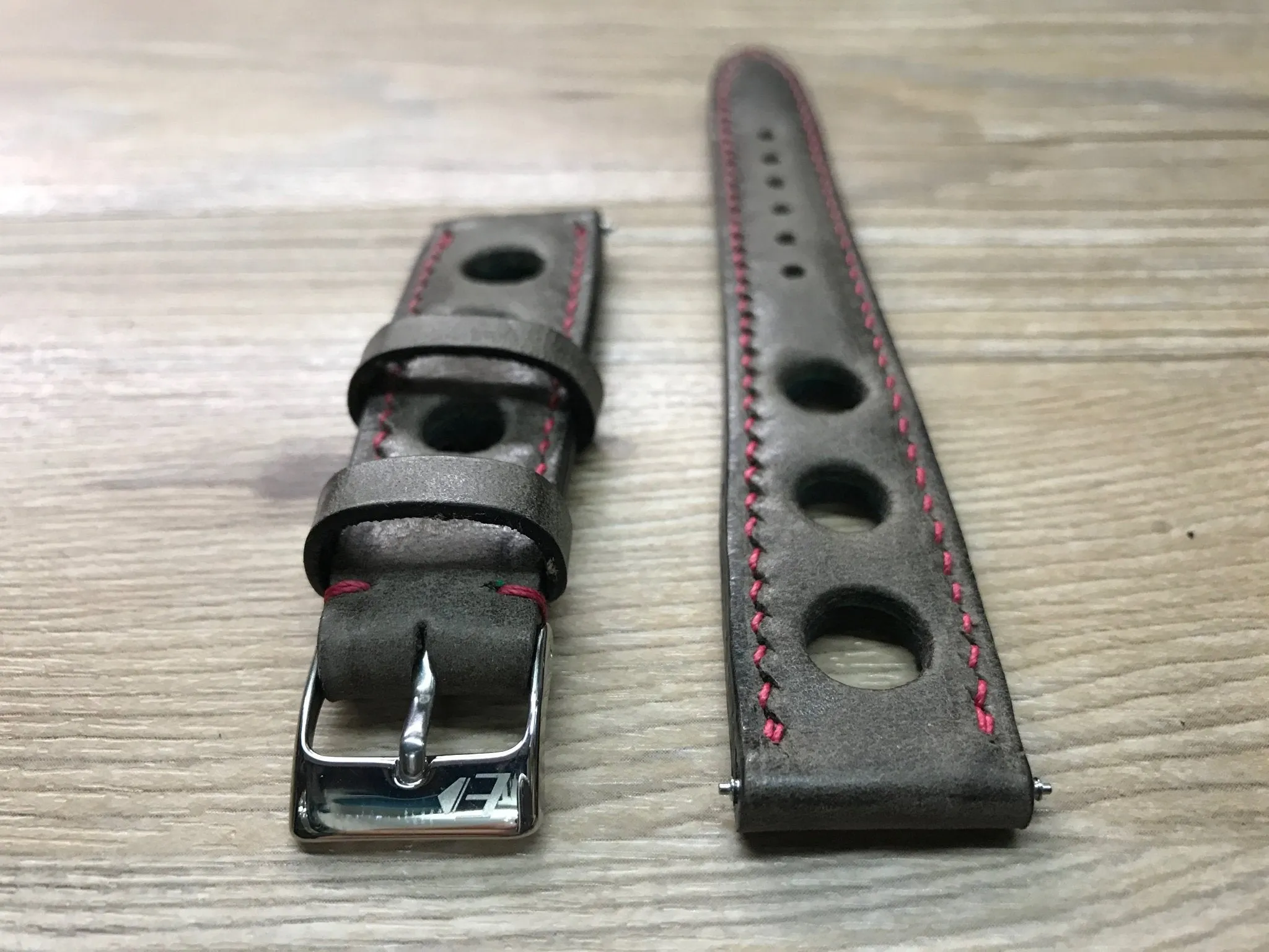 Brown Rally Watch Straps, Racing Watch Band, Leather watch strap, 18mm 19 20mm watch straps, FREE SHIPPING