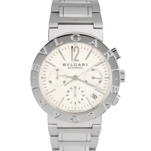 Bulgari Bulgari Date Stainless Steel Automatic Silver 38mm BB38SSCH Watch