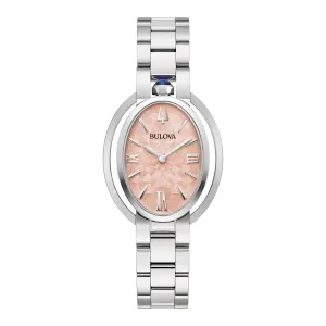 Bulova Rubaiyat Ladies Stainless Steel Pink Dial Watch