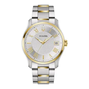 Bulova Wilton Mens Two Tone Watch