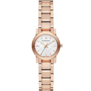 Burberry The City Rose gold Stainless Steel White Dial Quartz Watch for Ladies - BU9204