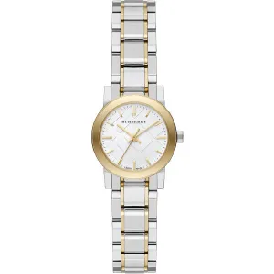 Burberry Two-tone Stainless Steel White Dial Quartz Watch for Ladies - BU9217