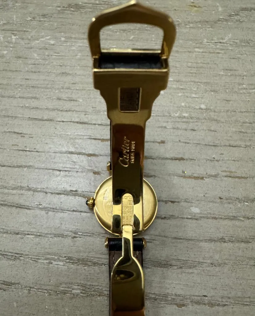 Cartier Colisee Ladies Vendome Vermeil Watch with Trinity Dial - 18K Gold over Sterling Silver