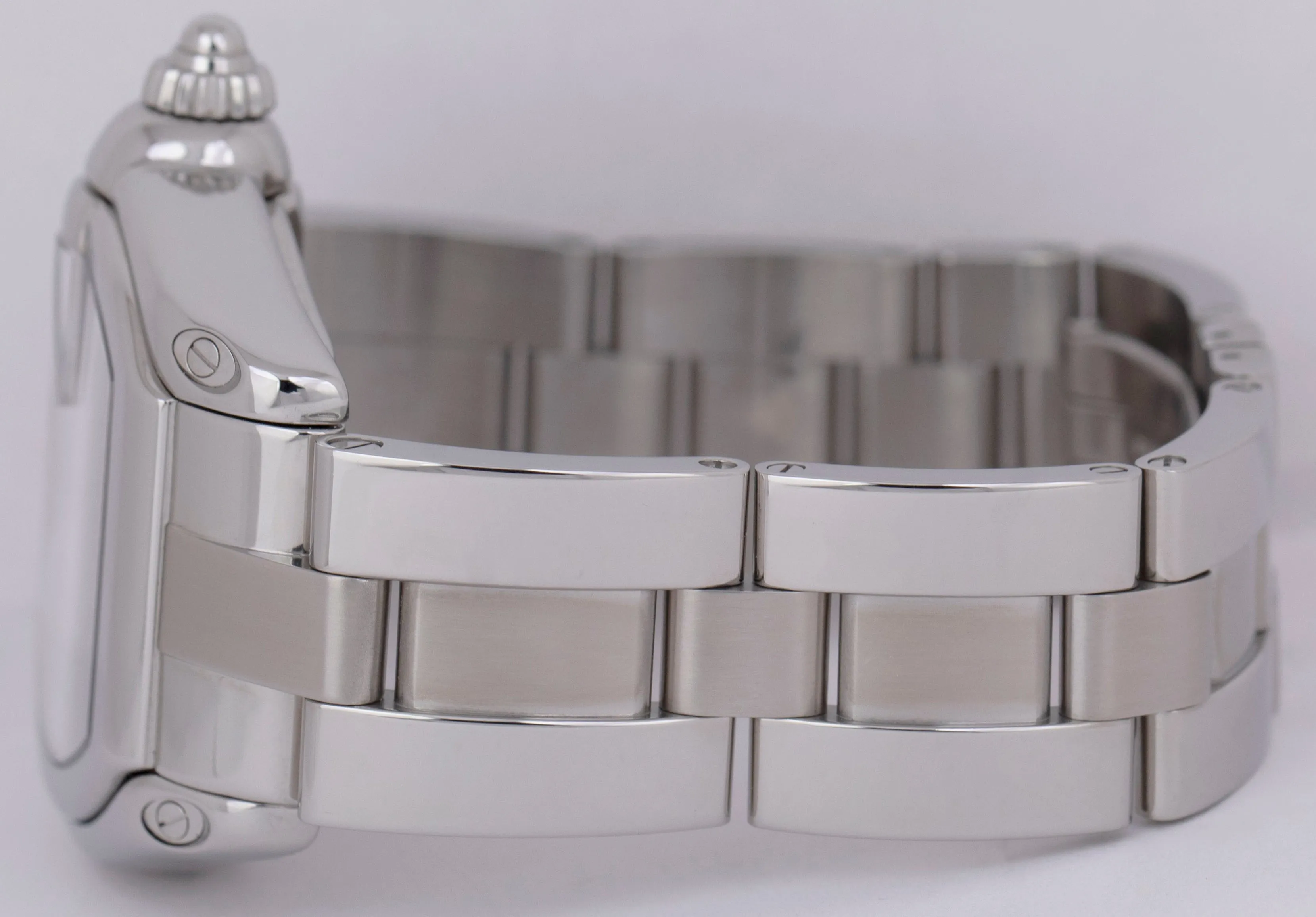 Cartier Roadster Large Silver Guilloché 37mm x 44m Automatic Steel Watch 2510