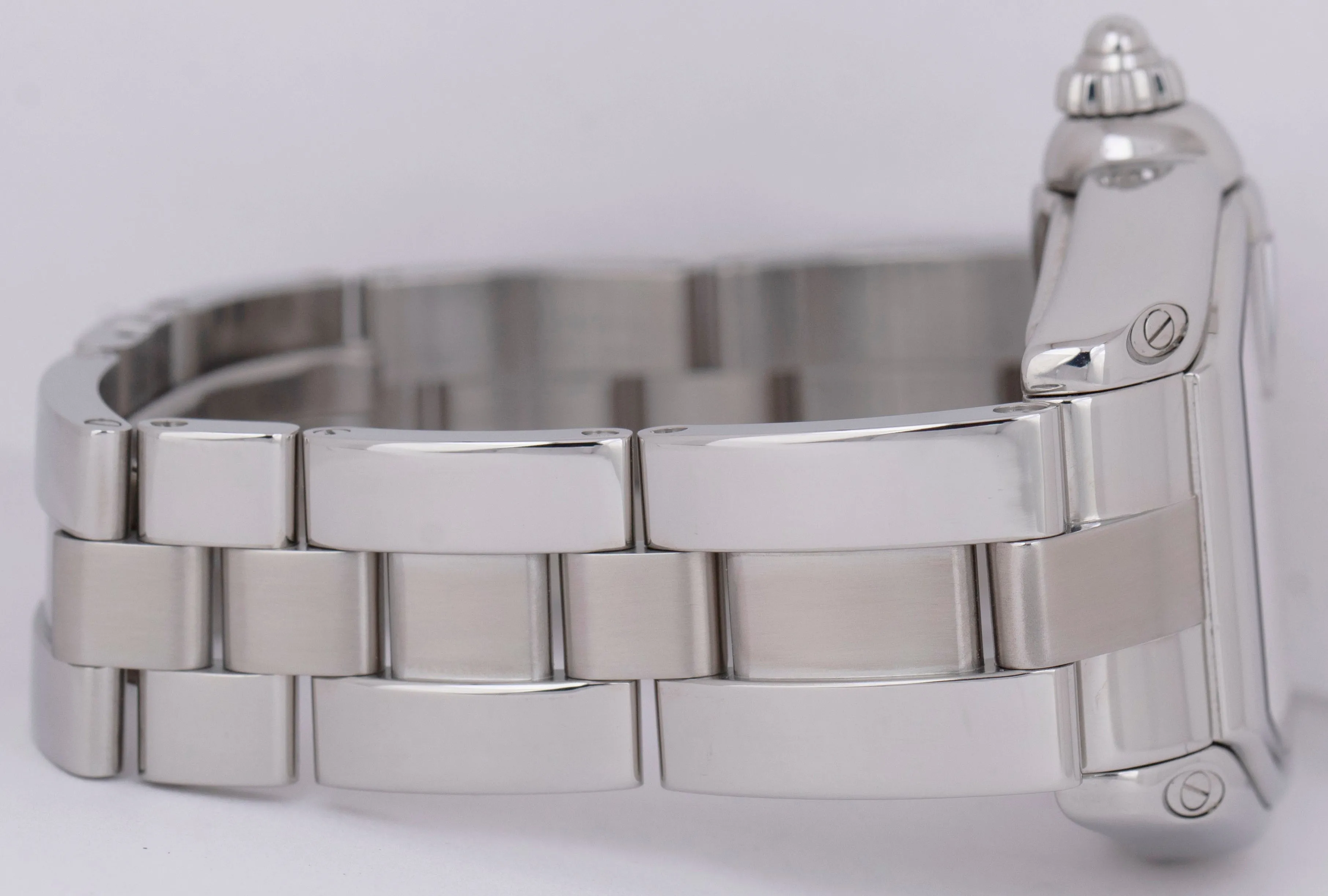 Cartier Roadster Large Silver Guilloché 37mm x 44m Automatic Steel Watch 2510