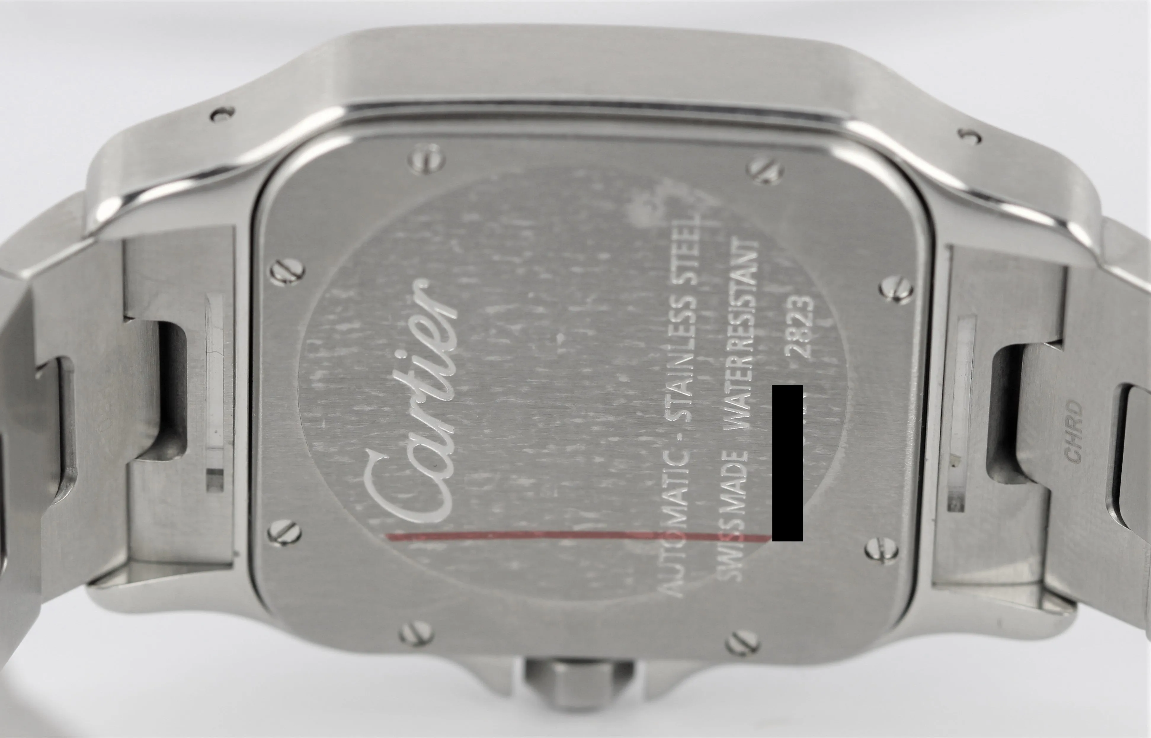Cartier Santos Galbee XL Stainless Steel White Roman 32mm 2823 W20098D6 Watch