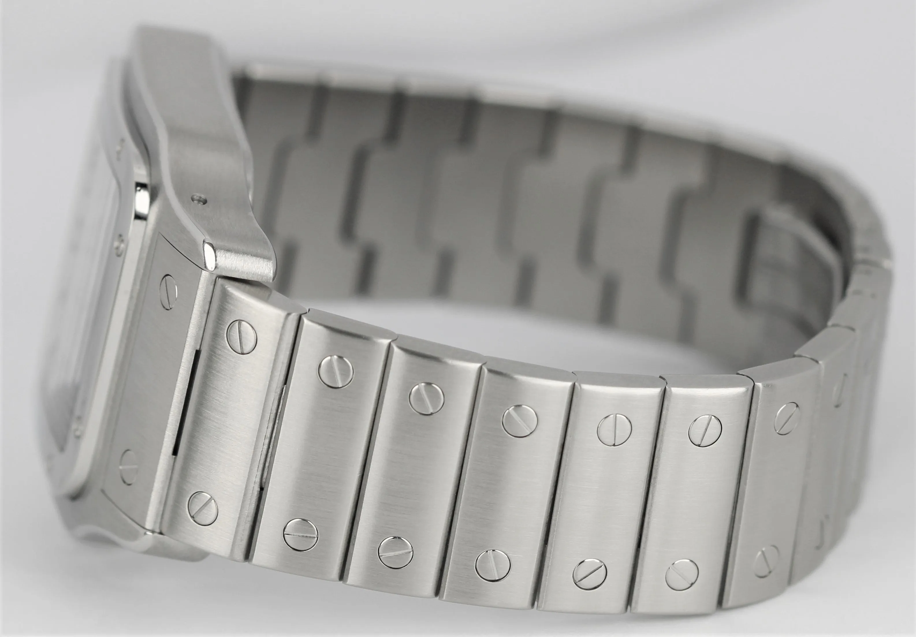Cartier Santos Galbee XL Stainless Steel White Roman 32mm 2823 W20098D6 Watch