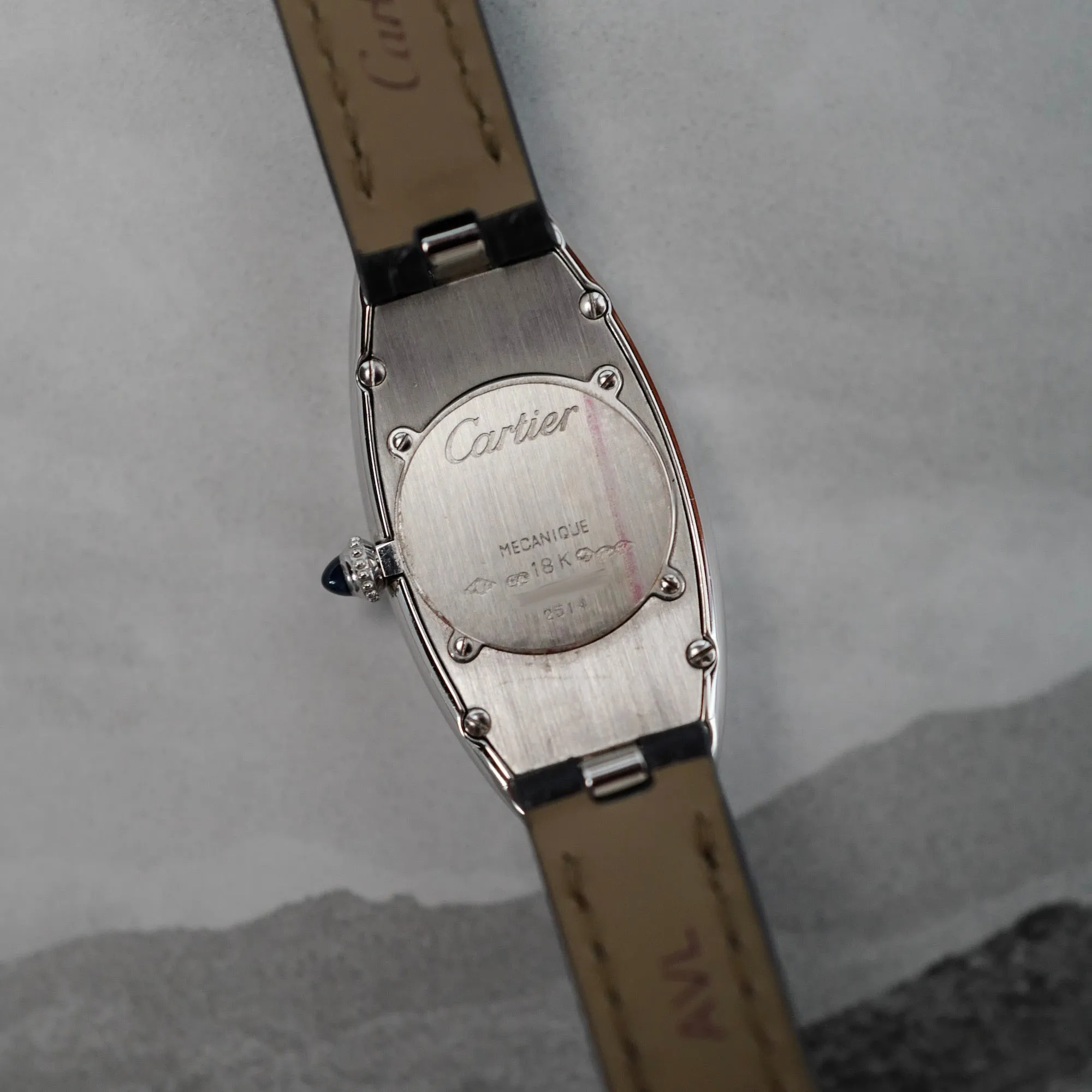 Cartier White Gold Baignoire Allongee Ref. W1532336