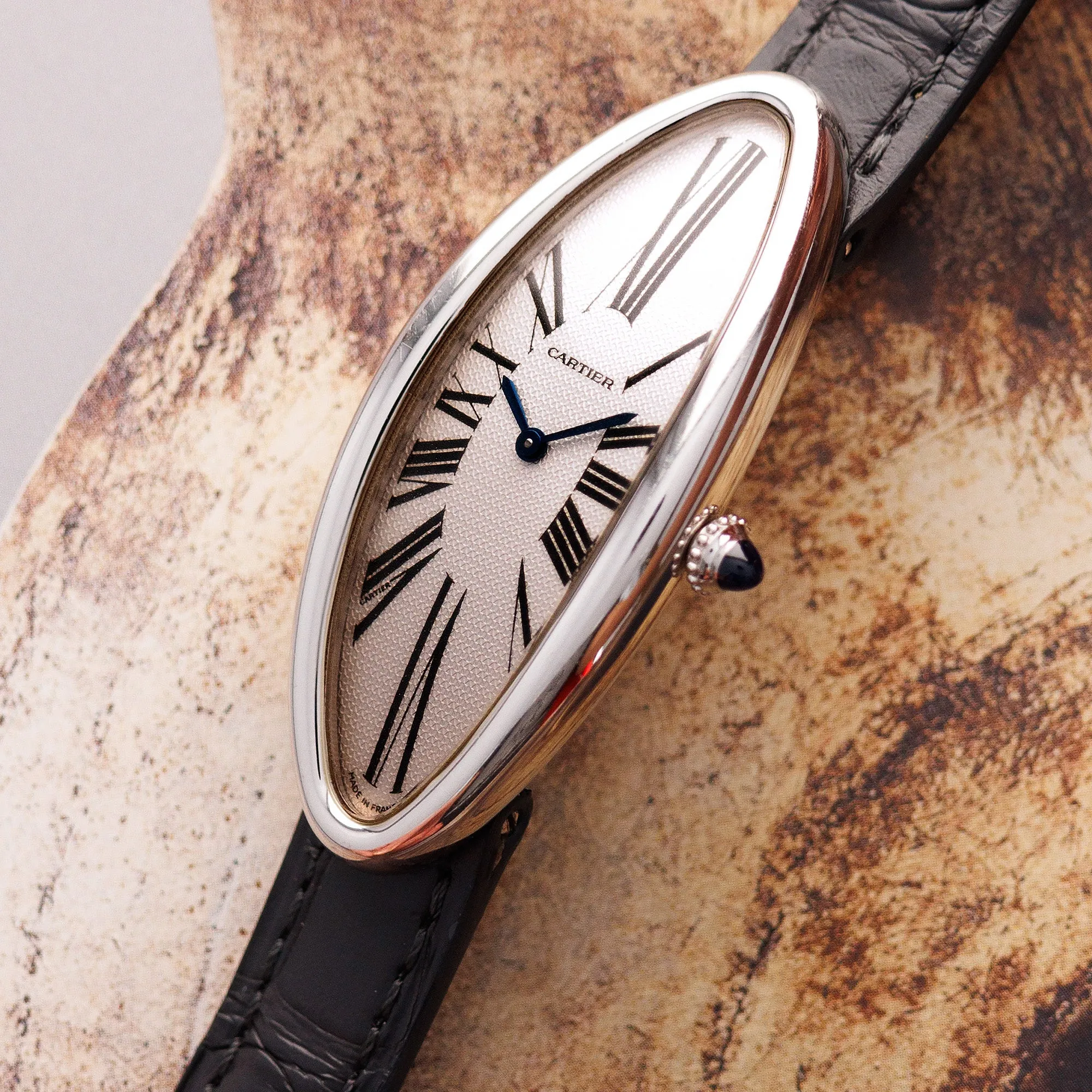 Cartier White Gold Baignoire Allongee Ref. W1532336