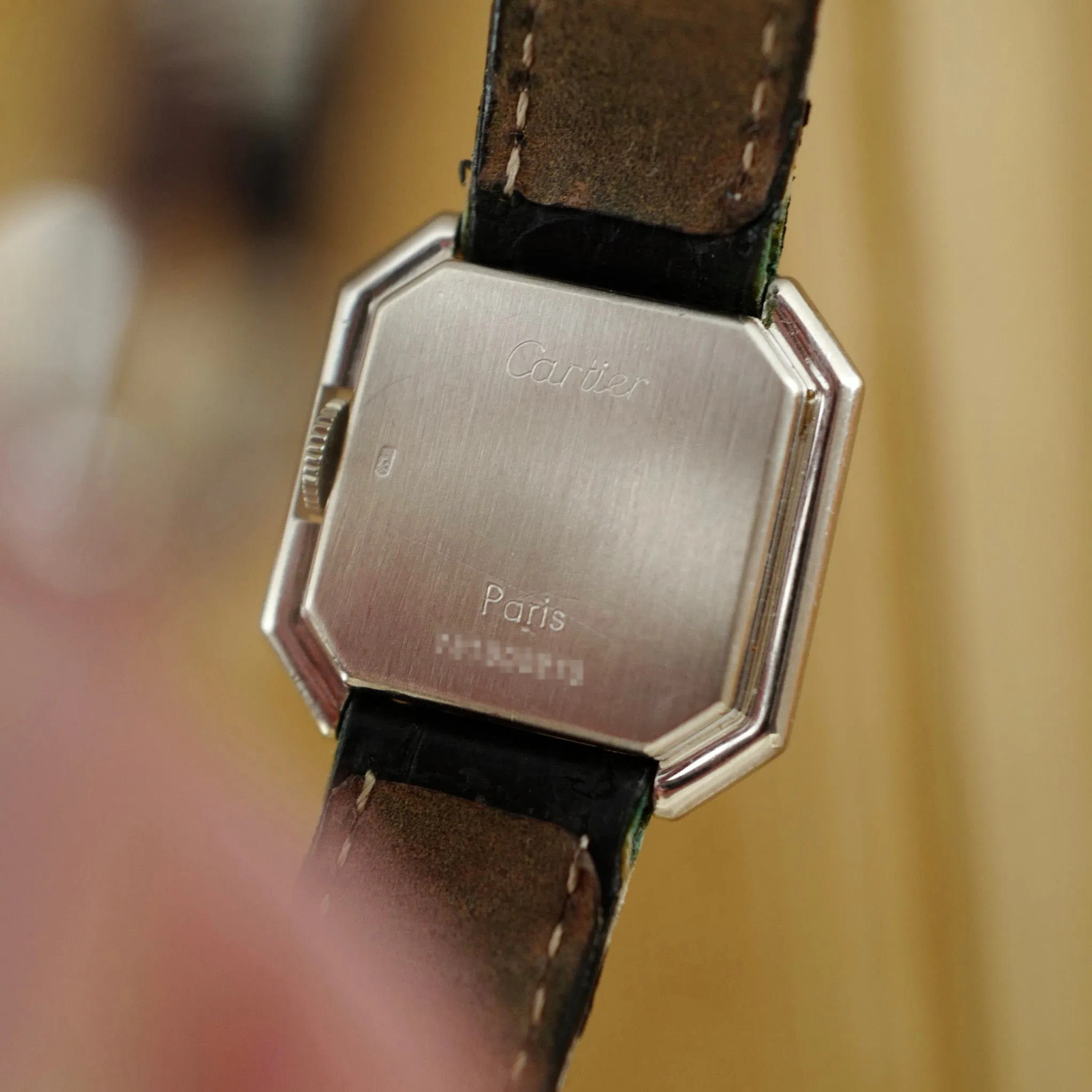 Cartier White Gold Tank Ceinture Watch (New Arrival)