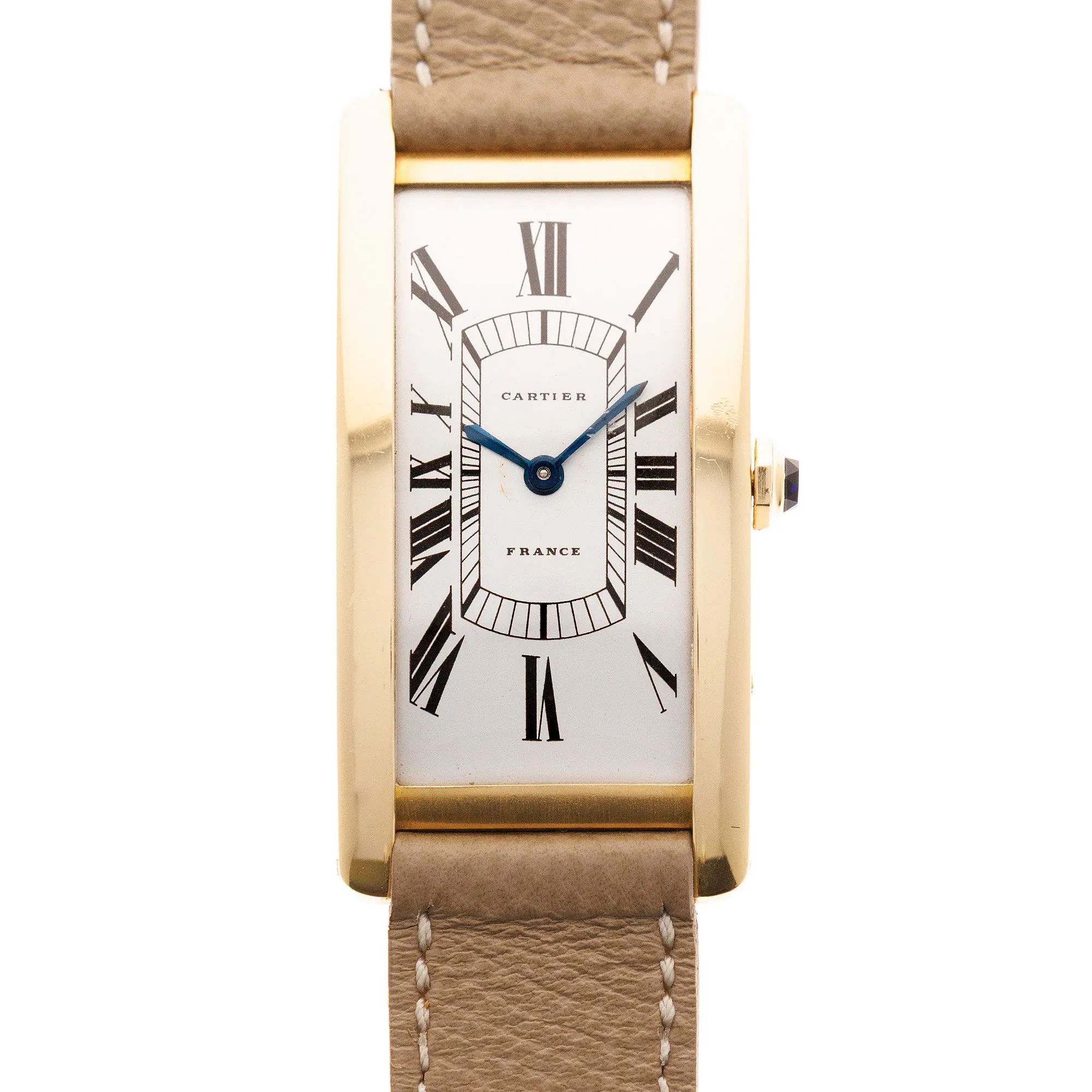 Cartier Yellow Gold Large Tank Cintree, Circa 1960s (New Arrival)
