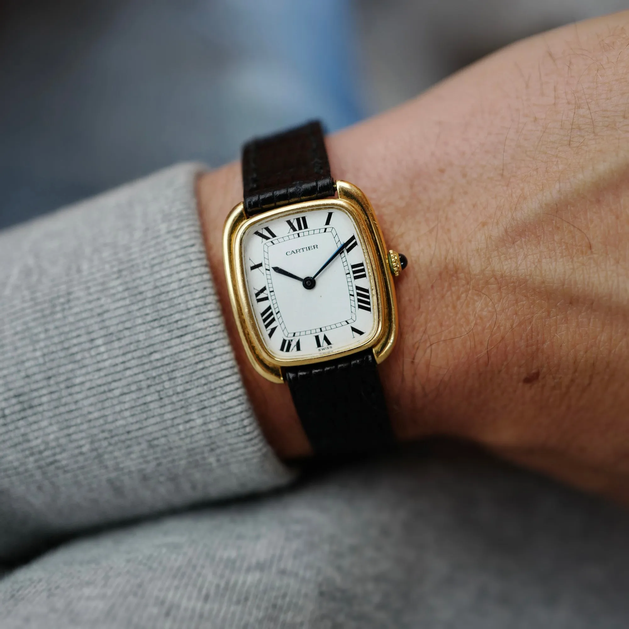 Cartier Yellow Gold Tank Gondole Strap Watch