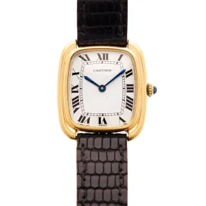 Cartier Yellow Gold Tank Gondole Strap Watch