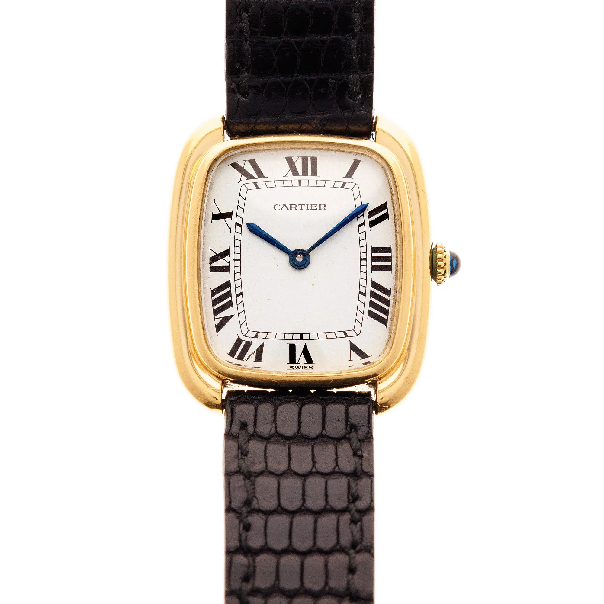 Cartier Yellow Gold Tank Gondole Strap Watch