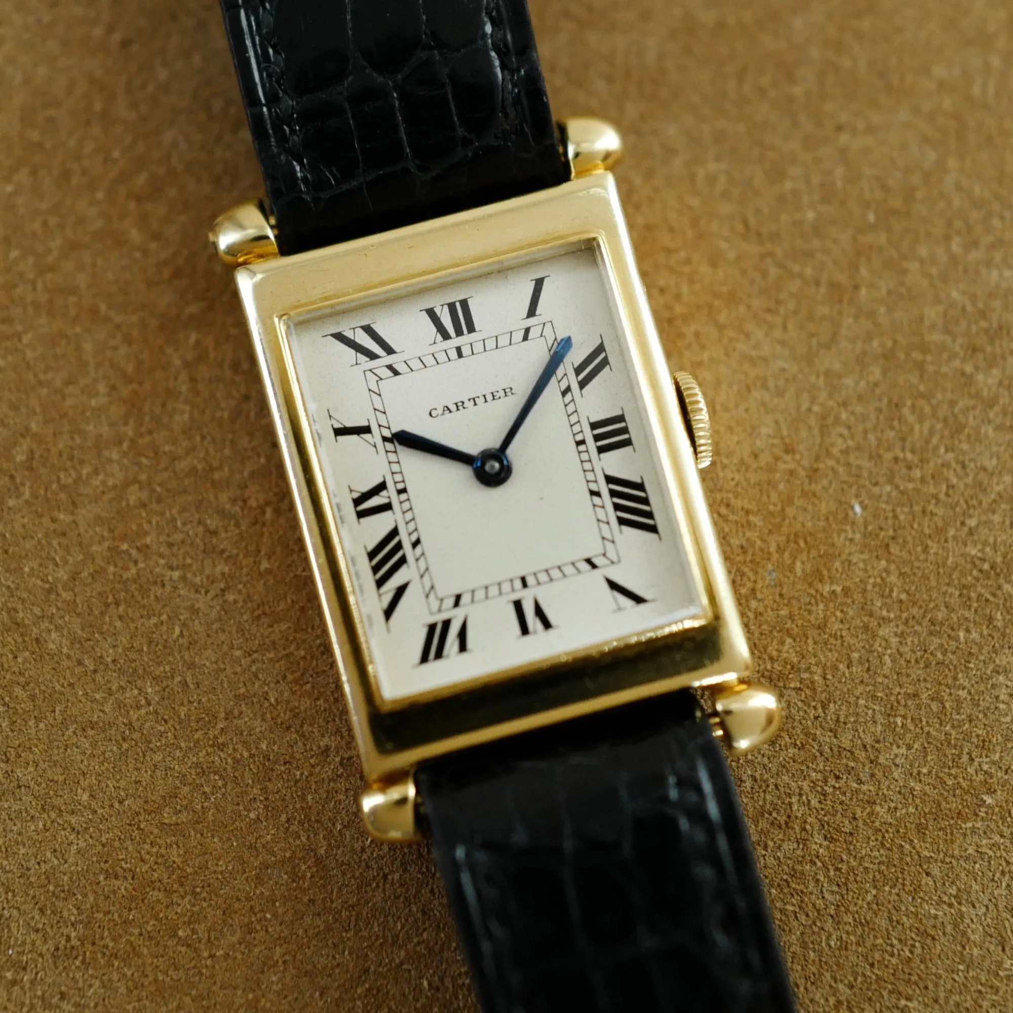 Cartier Yellow Gold Tank Obus, European Watch & Clock, Late 1940s