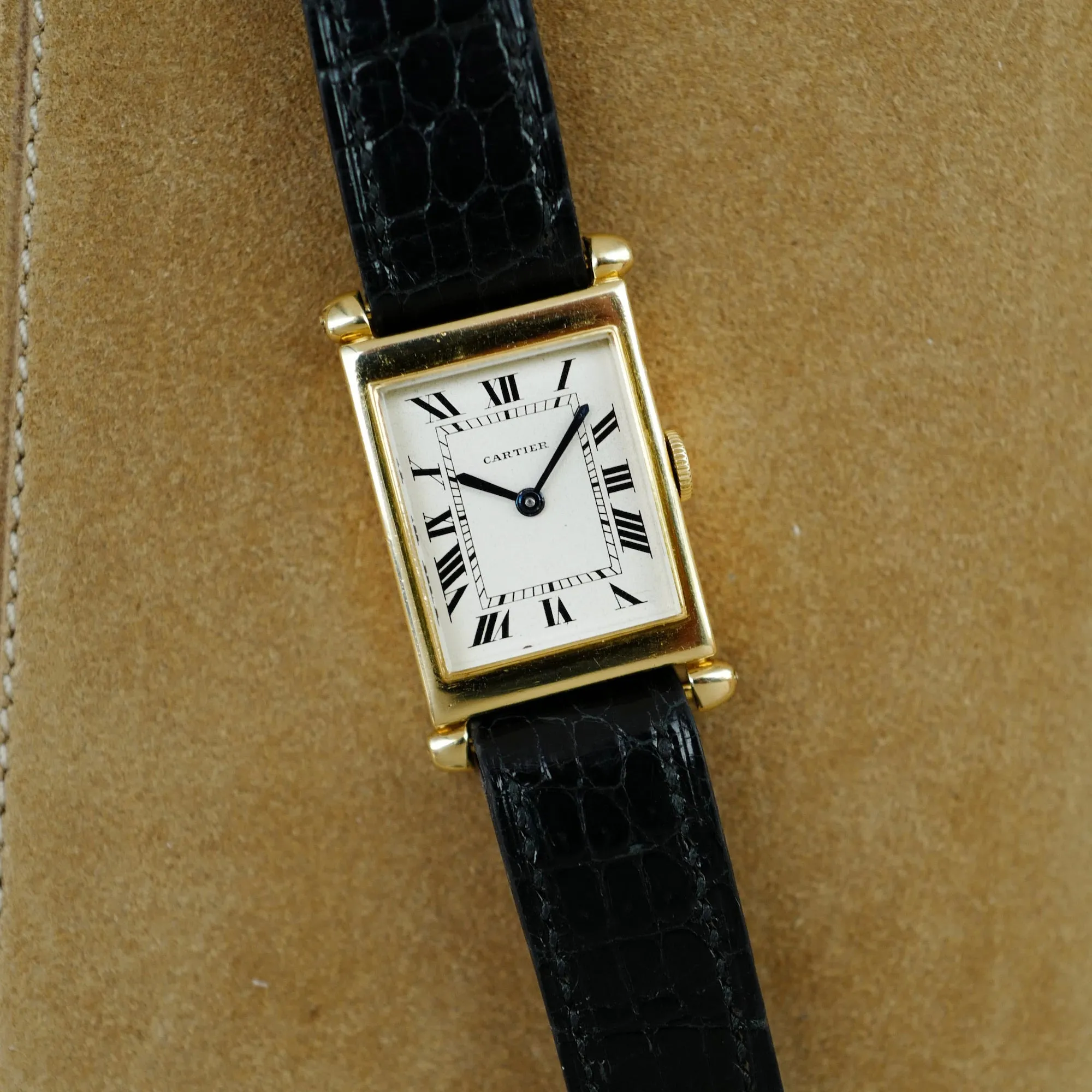 Cartier Yellow Gold Tank Obus, European Watch & Clock, Late 1940s