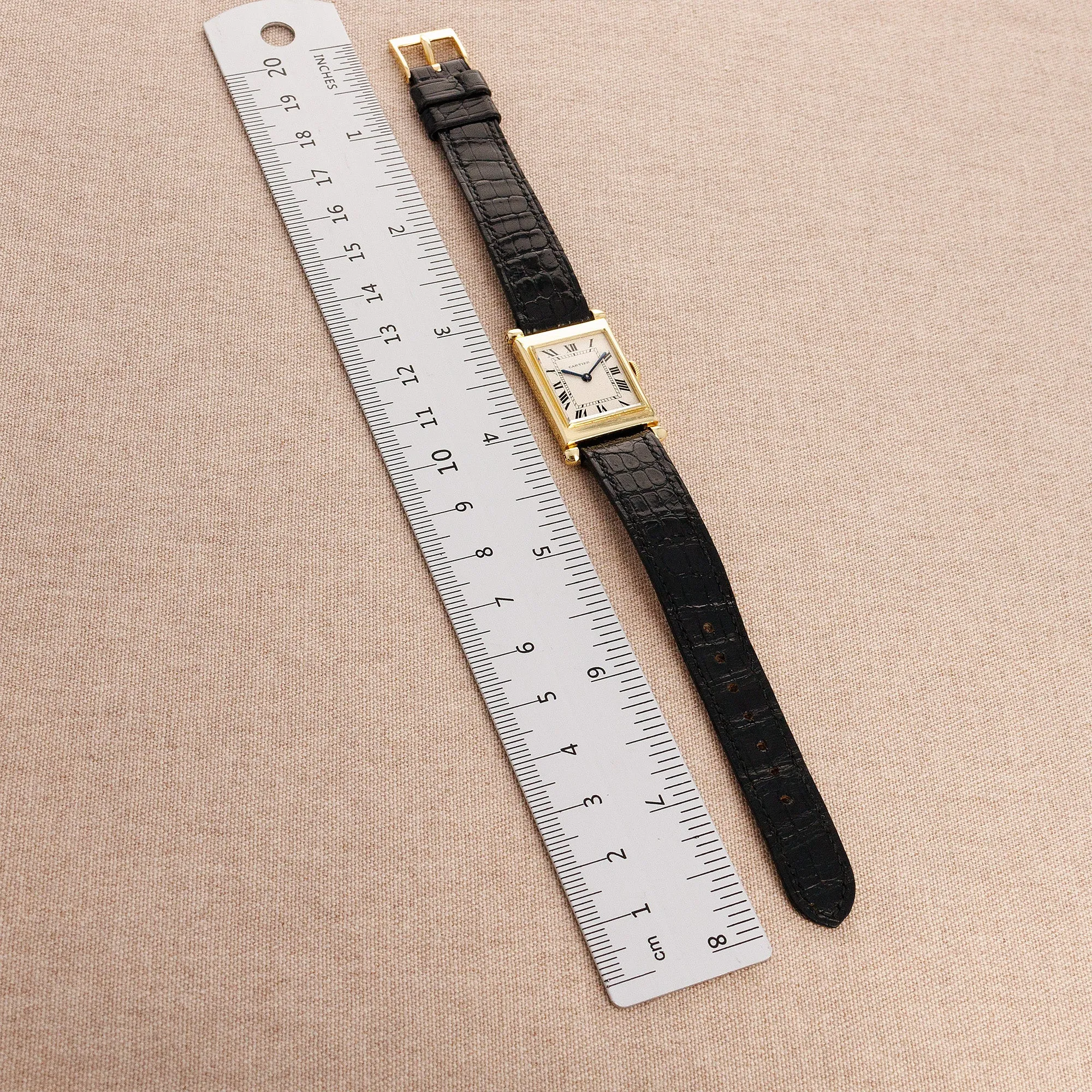 Cartier Yellow Gold Tank Obus, European Watch & Clock, Late 1940s