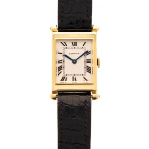 Cartier Yellow Gold Tank Obus, European Watch & Clock, Late 1940s