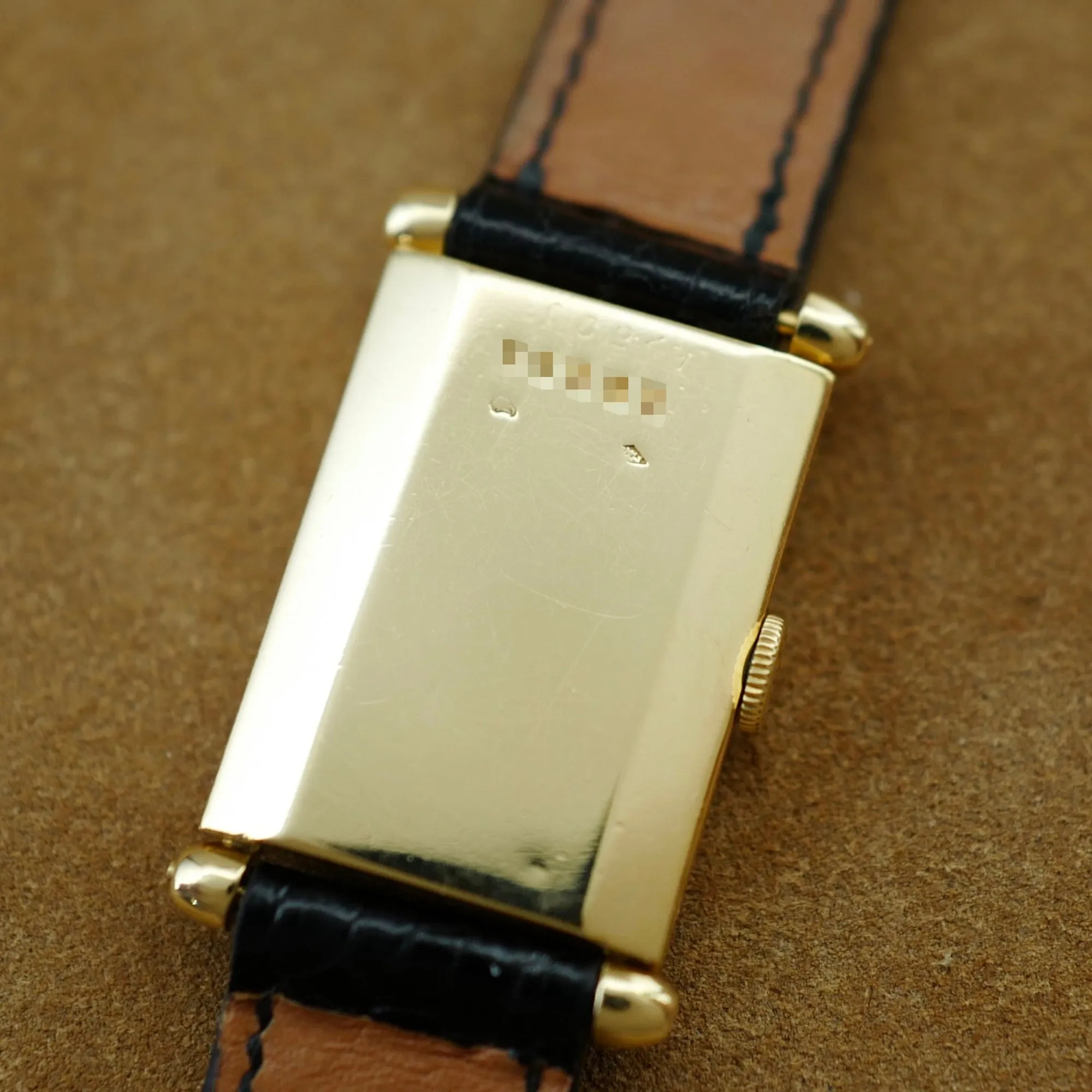 Cartier Yellow Gold Tank Obus, European Watch & Clock, Late 1940s