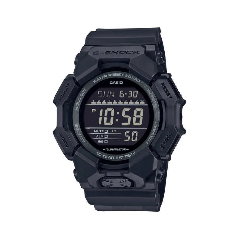 Casio G-Shock GD-010-1A1 Men Digital Watch Black Resin Strap