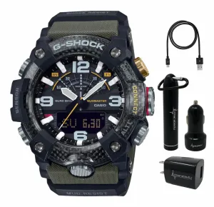 Casio G-Shock Master of G Mudmaster Men's Watch with Wearable4U Power Pack Bundle