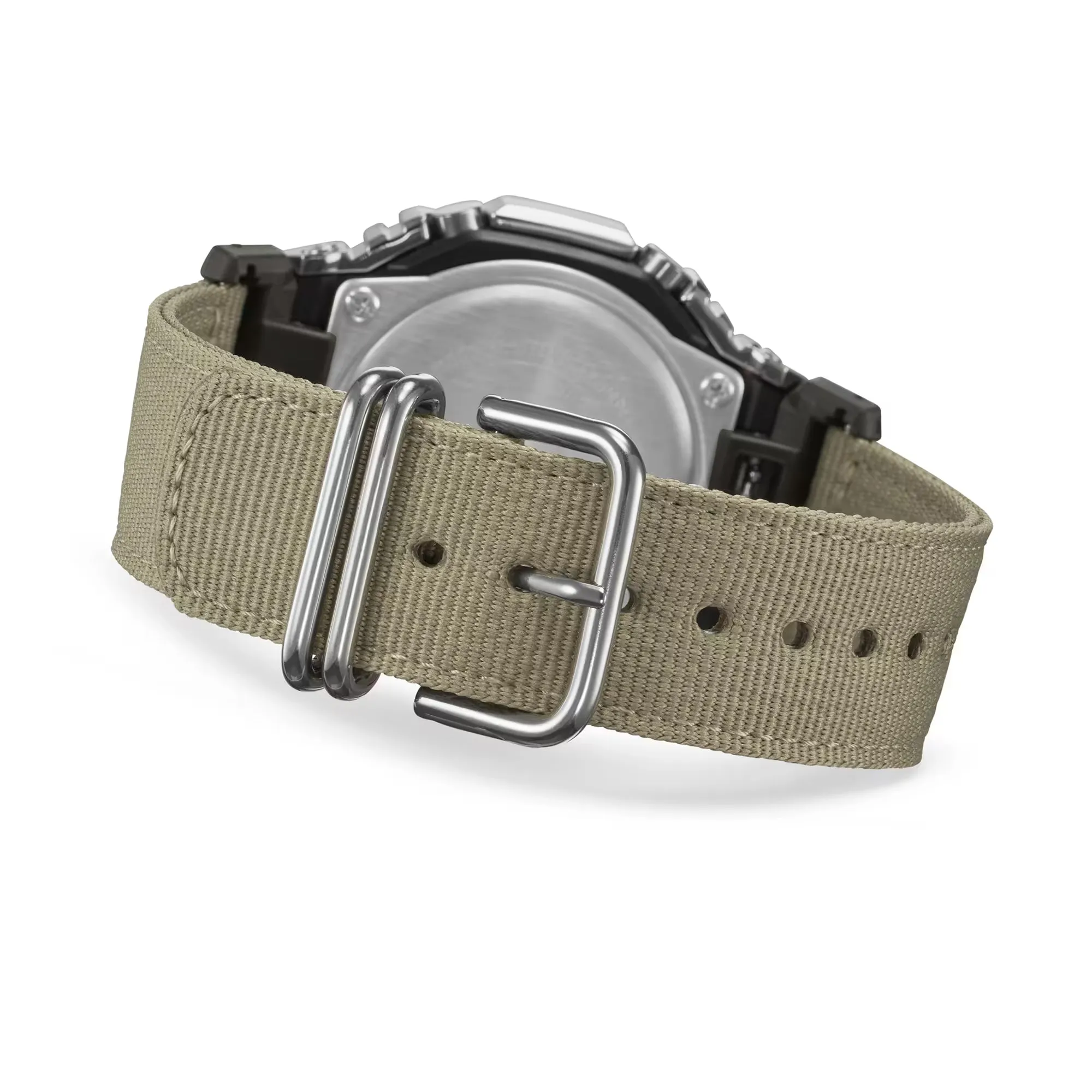 Casio G-Shock Metal Bezel CasiOak GM2100C-5A GM2100 Ultility Watch Tan Canvas