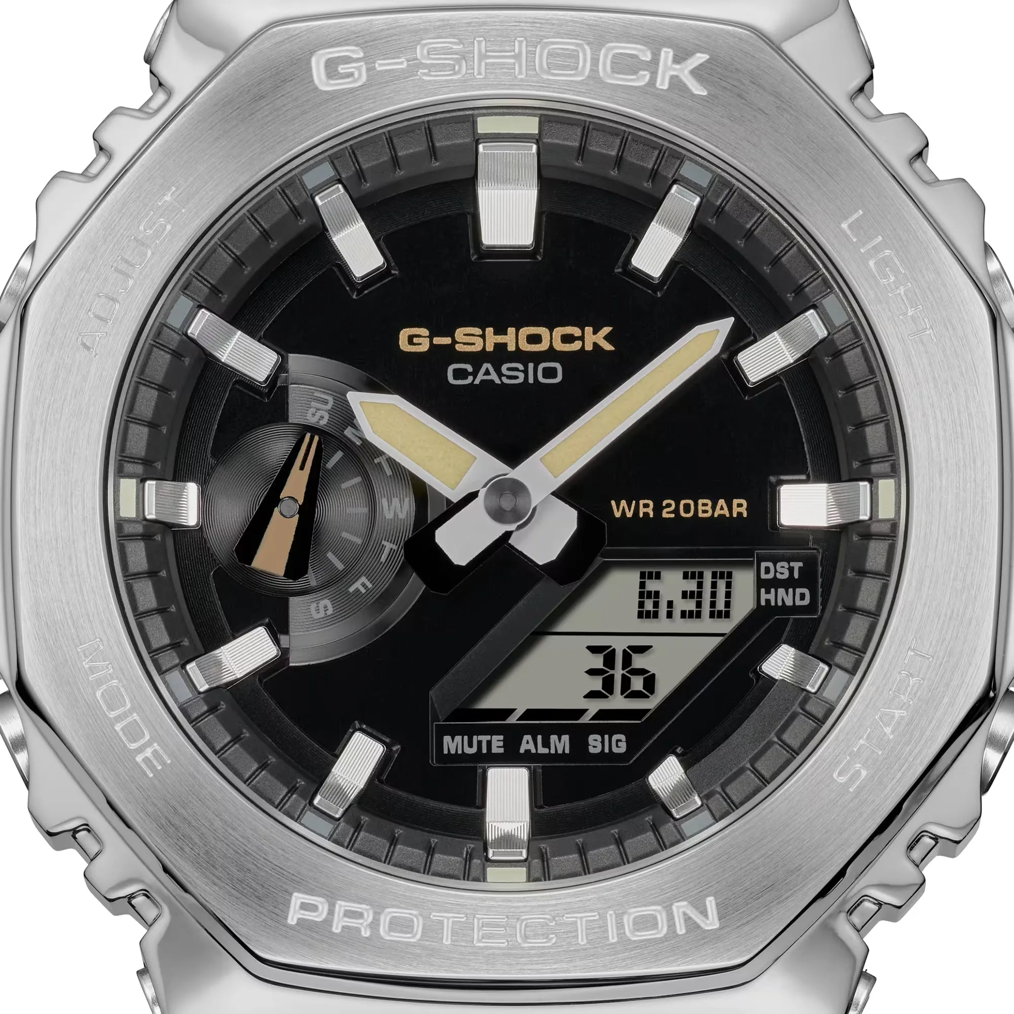 Casio G-Shock Metal Bezel CasiOak GM2100C-5A GM2100 Ultility Watch Tan Canvas