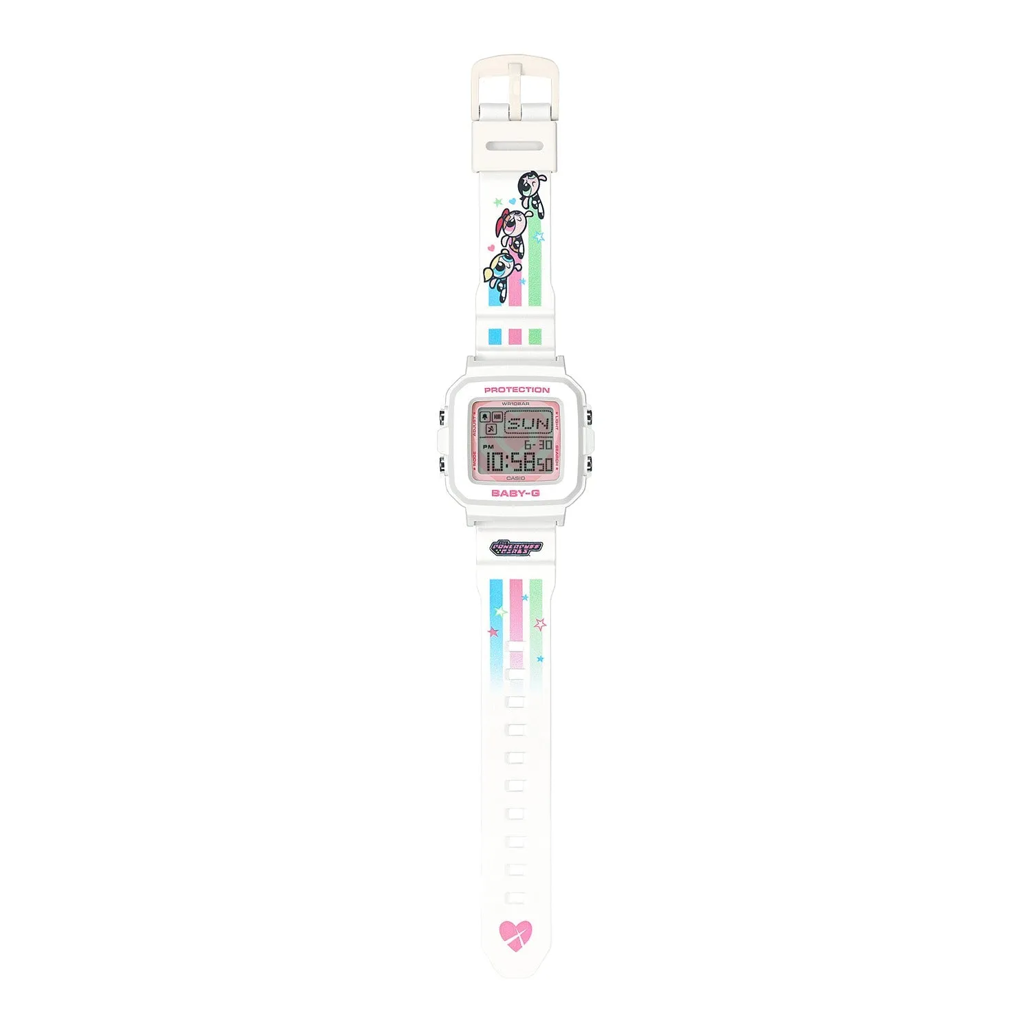 Casio x The Powerpuff Girls Baby-G  Plus White BGD10KPP-7