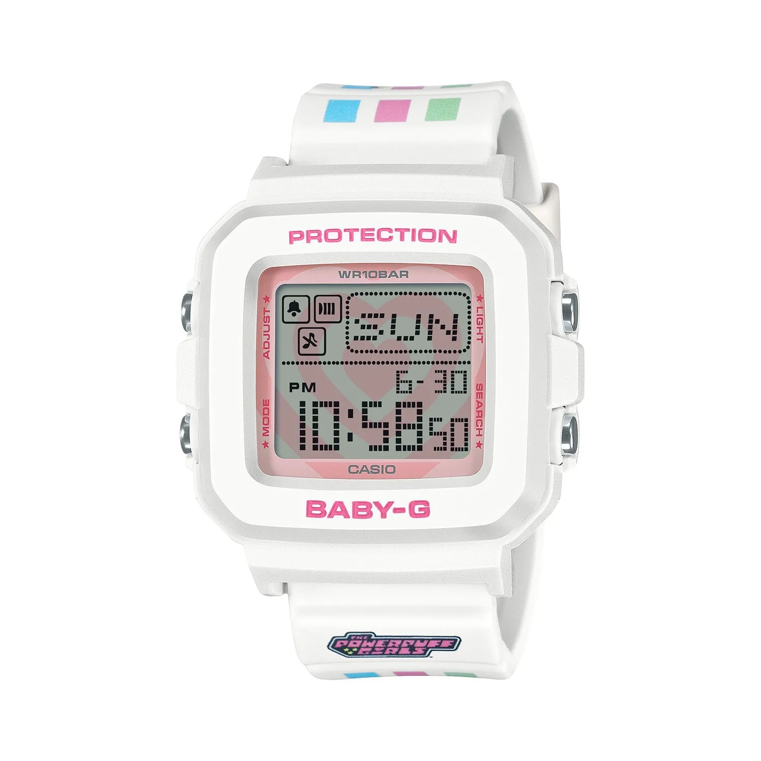 Casio x The Powerpuff Girls Baby-G  Plus White BGD10KPP-7