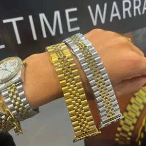 CHANSUTTPEARLS - WATCH BAND : TWO TONED / 42-44-45-49MM