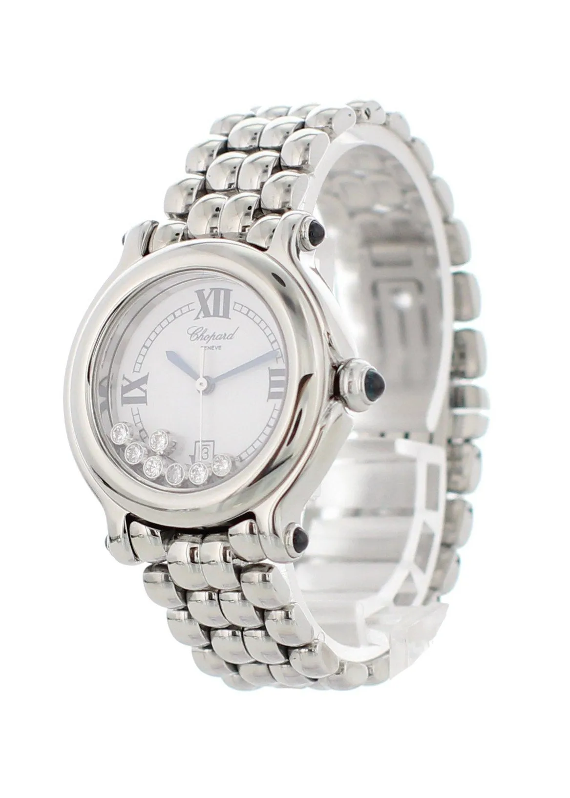 Chopard Happy Sport 8236 Stainless Steel Floating Diamonds