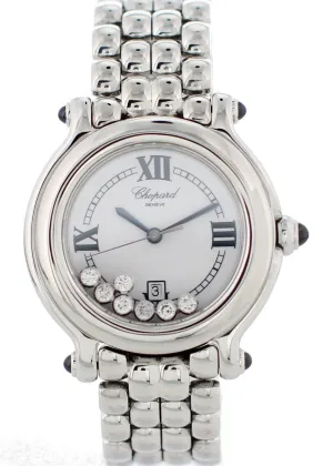 Chopard Happy Sport 8236 Stainless Steel Floating Diamonds