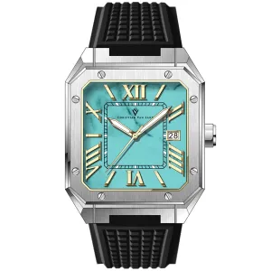 Christian Van Sant Men's Mosaic Blue Dial Watch - CV6183