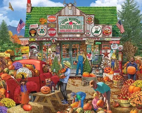 Cider Mountain General Store Puzzle -1000pc - by White Mountain