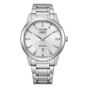 Citizen Dress Eco-Drive Men's White Watch AW0100-86A