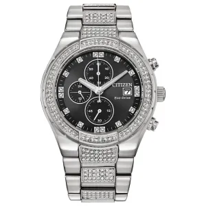 Citizen Eco-Drive Dress/Classic Eco Crystal Eco Mens Stainless Steel
