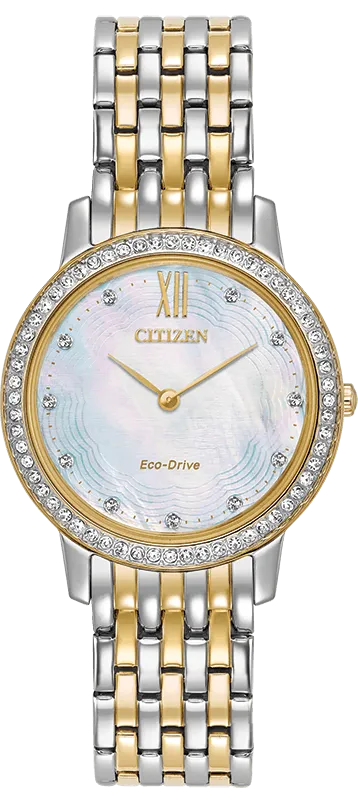 Citizen Eco Drive Silhouette Crystal Women's Watch EX1484-57D