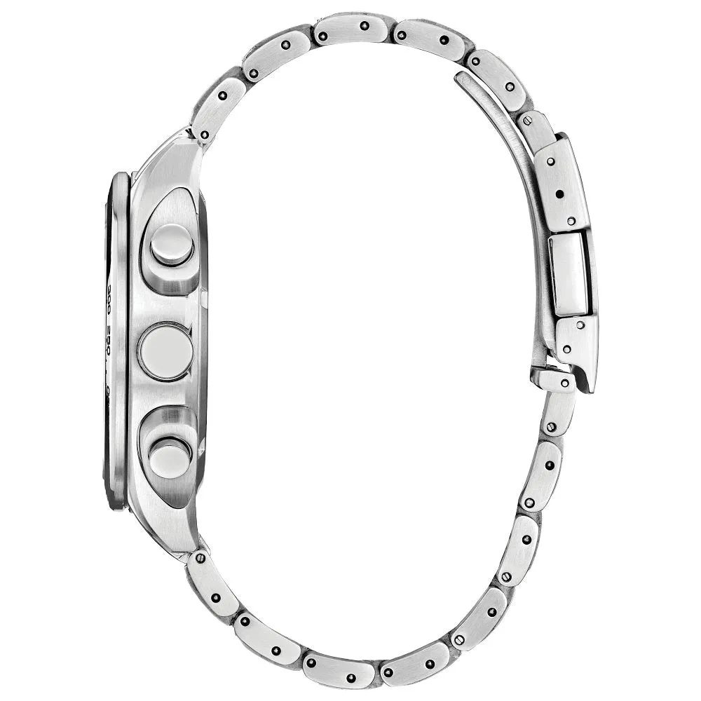 CITIZEN Eco-Drive Sport Luxury Carson Mens Stainless Steel