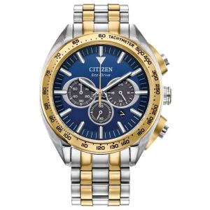 CITIZEN Eco-Drive Sport Luxury Carson Mens Stainless Steel