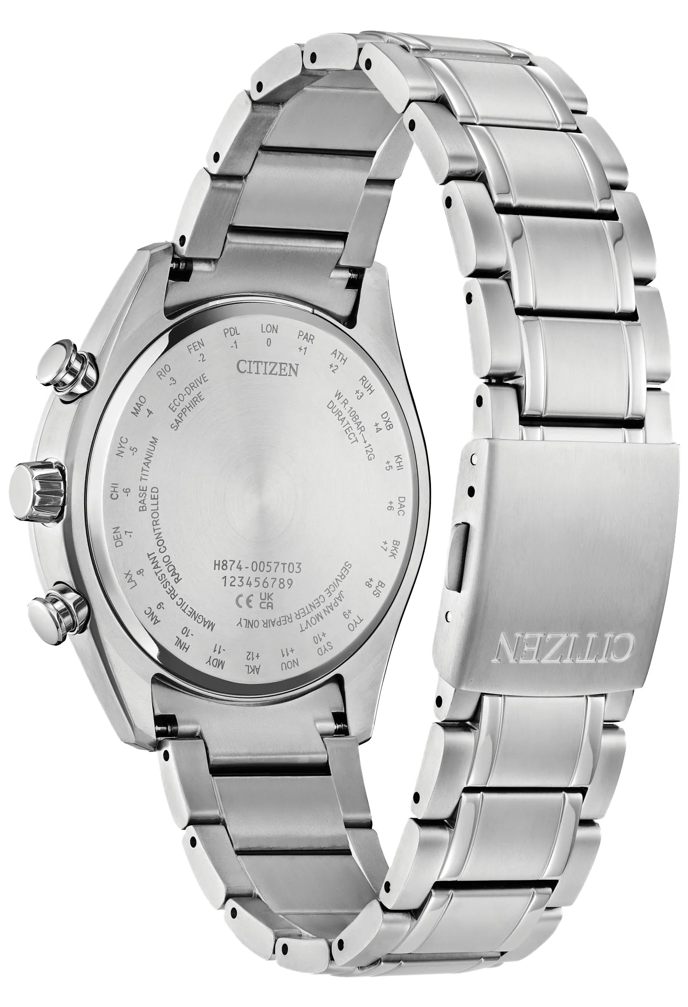 CITIZEN Eco-Drive Sport Luxury Mens Super Titanium