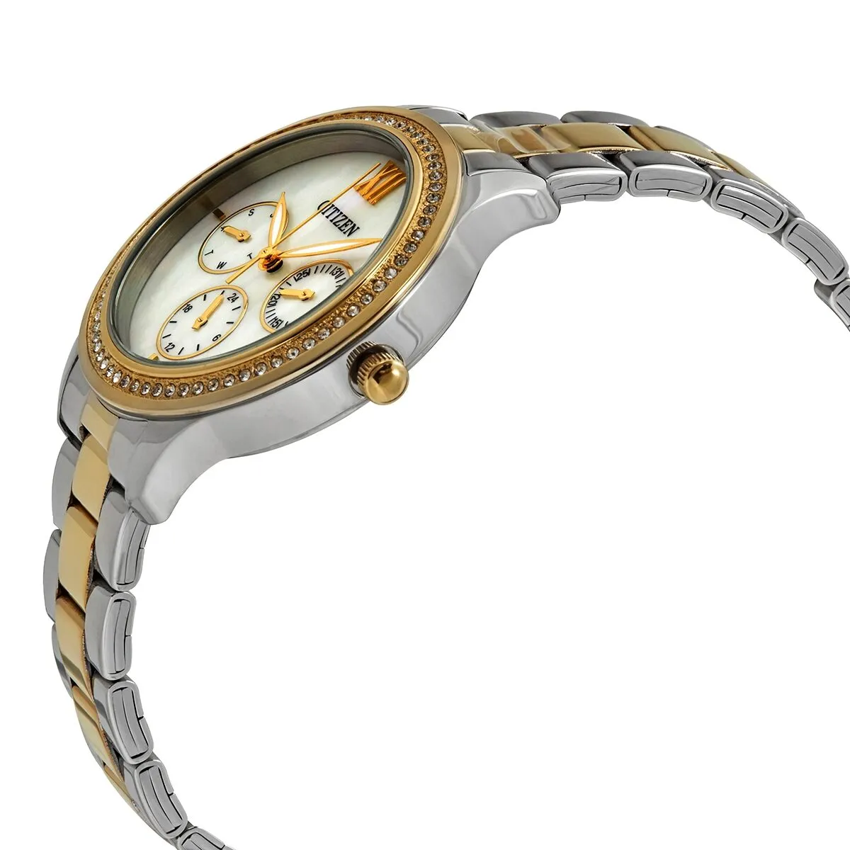 Citizen Multi-Function White Dial Two-tone Ladies Watch ED8154-52D