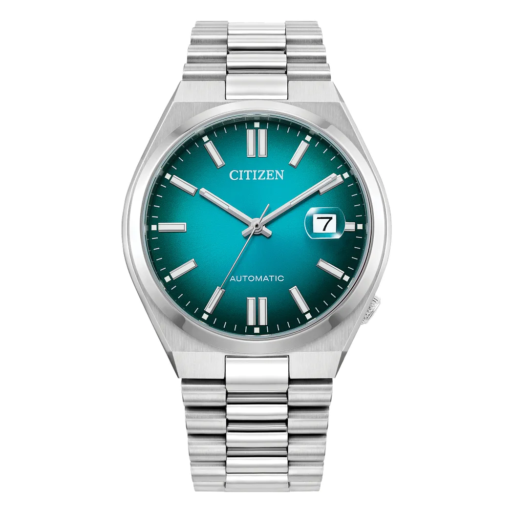 Citizen Tsuyosa Sport Automatic Mens Stainless Steel Teal Gradient Dial Watch