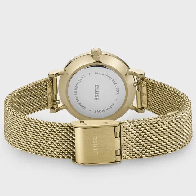 Cluse Boho Chic Petite Mesh White Gold