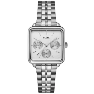 Cluse La Tetragone Silver Square Watch