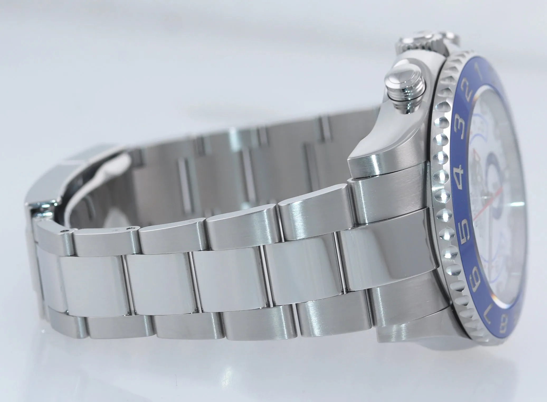 Copy of 2021 Rolex Yacht-Master 2 NEW MERC HANDS Steel Blue 116680 Watch Box