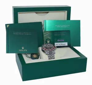 Copy of NEW GREEN CARD 2020 Rolex GMT Master PEPSI Red Blue Ceramic 126710 BLRO Watch